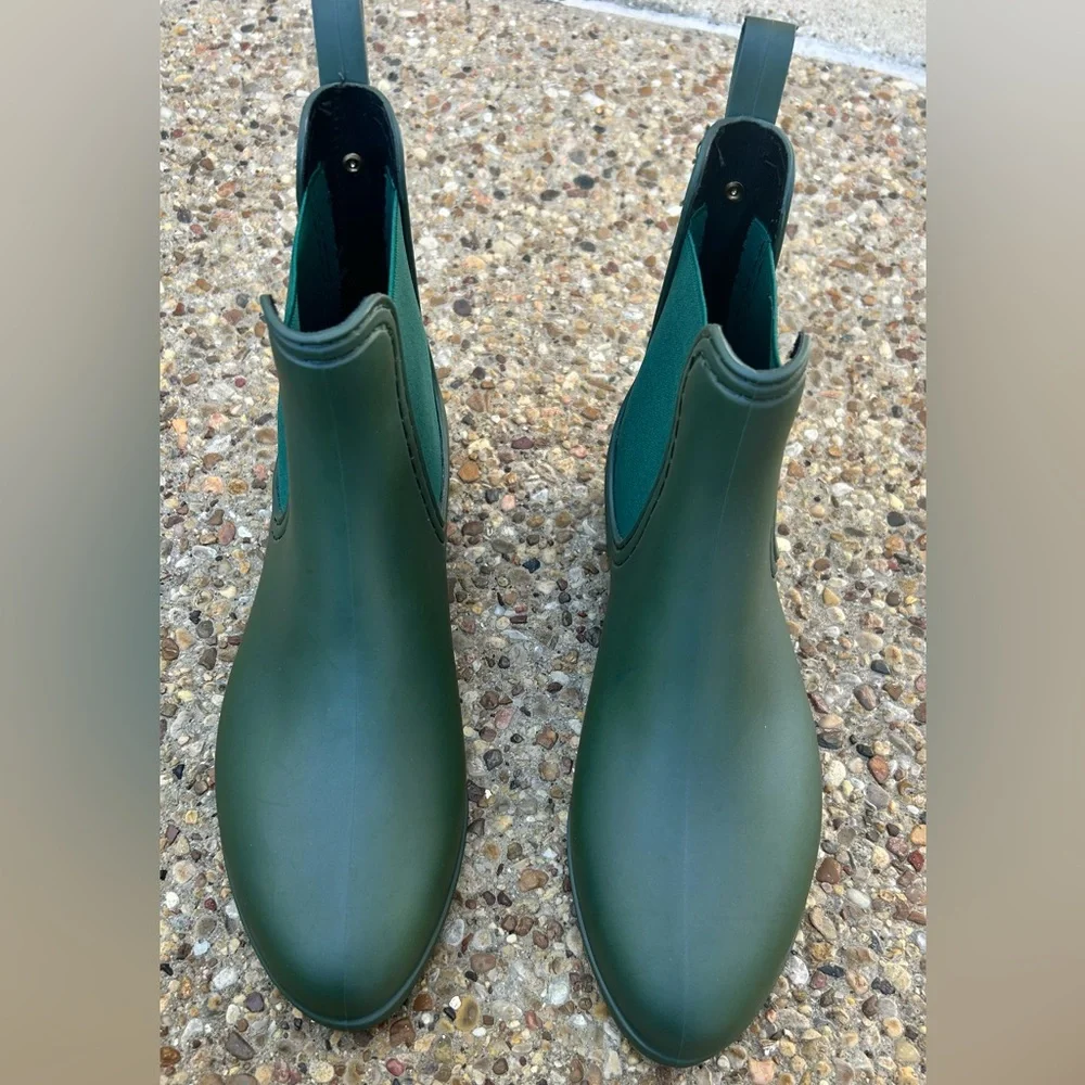 Catherine Malandrino Women's Briellie Bow Rain Boot in Green EUR‎ 39 US 8-8.5
